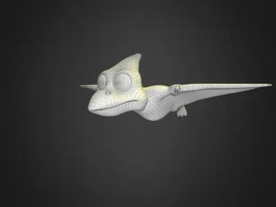 Asset - Cartoons Dinosaur Pterodac Rigged  3D model