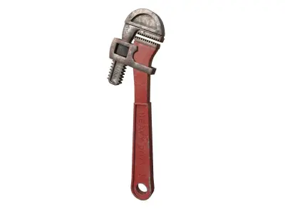 Pipe wrench 3D model