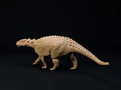 Minmi 1-35 scale pre-supported dinosaur FREE model Free 3D print model