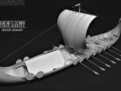 DRAKKAR VIKING SHIP and bonus 3D model