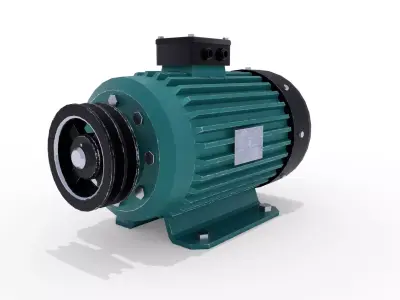 Electric Motor 5 Low-poly 3D model