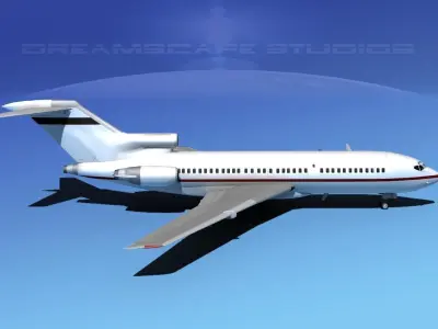 Boeing 727-100 Corporate Jet 3 3D model