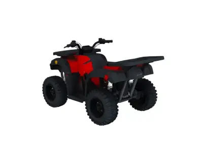 Off Road Work ATV Quad Vehicle 3D Model 3D model