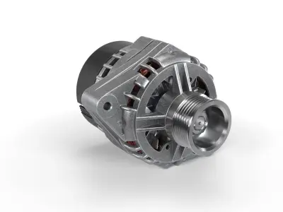Car Alternator 3D model