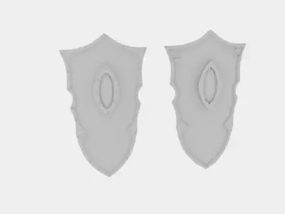 LARP Eye of Doom Shield Low-poly 3D model