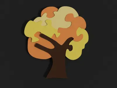 Tree puzzle Free 3D model
