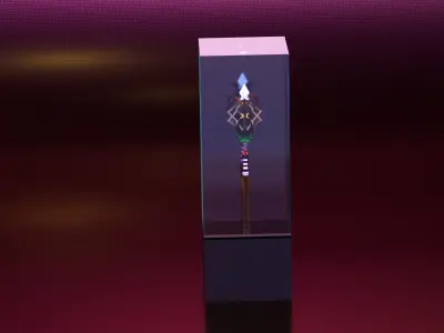 Magic Wand Low-poly 3D model