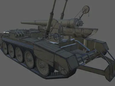 GB29 Crusader 5inch Low-poly 3D model