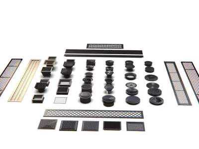 Vents Kitbash 3D model