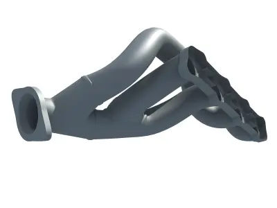 3D Exhaust Manifolds of Engine 633 3D model