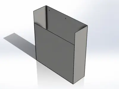 Suporte de Pasta Fichario Longo Binder Folder Long Support 3D model