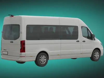 Minibus Generic 3D model