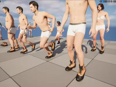 Boots 12 - All MH Bodies and UE5 Skeletons - Rigged Low-poly 3D model