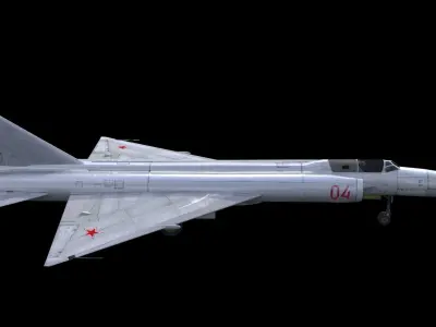 Lavochkin La-250 Anakonda Low-poly 3D model