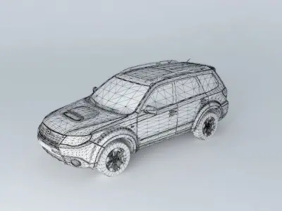 Subaru Forester 2.5 XT SH 2008 Free 3D model