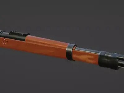 kar98k rifle Free low-poly 3D model