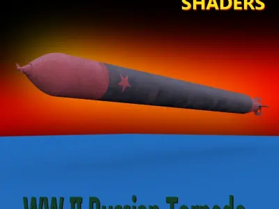 WW II Russian Torpedo Free 3D model