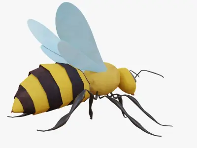 Bee Cartoon 3D model