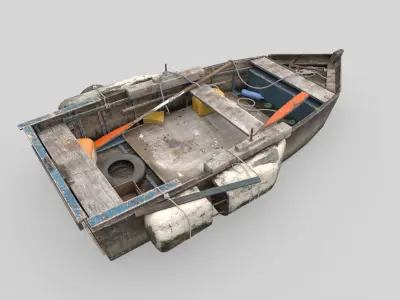 Old Fishing Boat  3D model