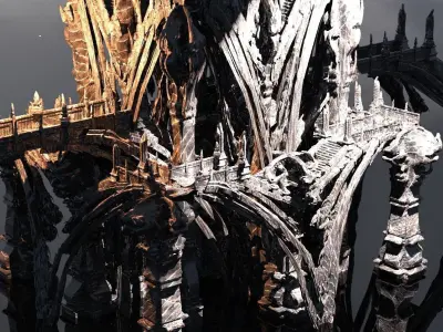 Ancient Greater Victorian bridge 3D model