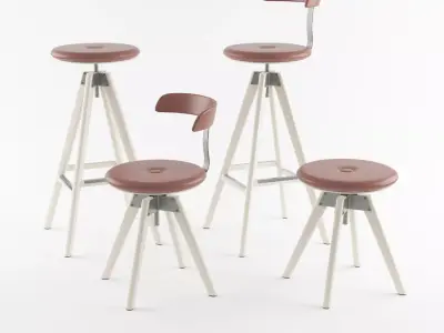A-series Stool Free 3D model
