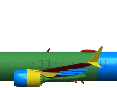 131114-10 Model kit Boeing 737-10 MAX Up 3D print model