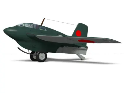 Mitsubishi J8M Ki-200 Syusui 3D model