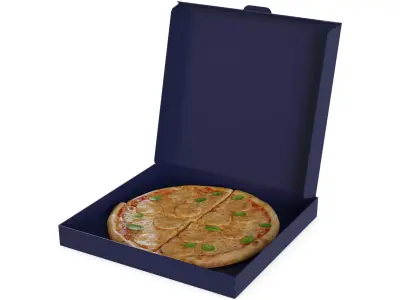 Pasties dumplings and pizzas Four Cheese Pizza 3D model