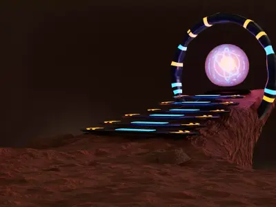 Mars Energy Reactor Low-poly 3D model