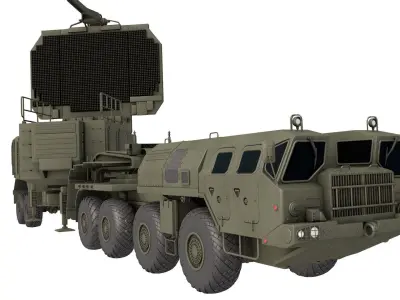 64N6 Tombstone  64N6E2 radar 3D model