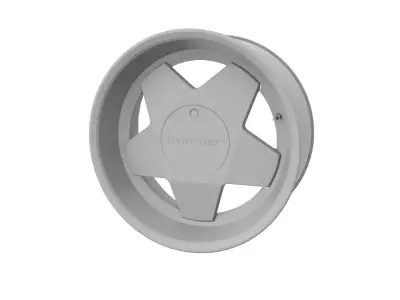 Borbet A Wheel Low-poly 3D model