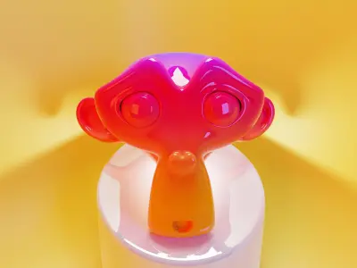 Monkey color 3D model