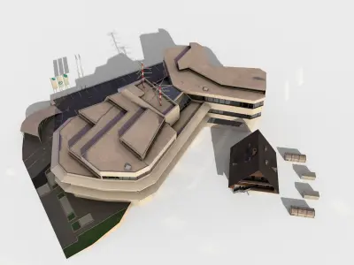 Airport Control Building 3D model