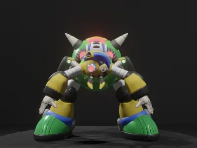 Web Spider Low-poly 3D model