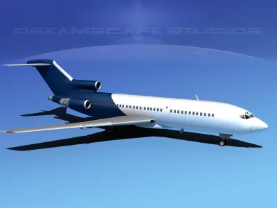 Boeing 727-100 Corporate Jet 2 3D model