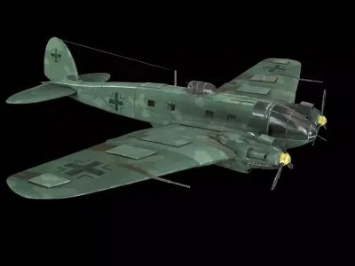 German Heinkel He 111 Bomber 3D model