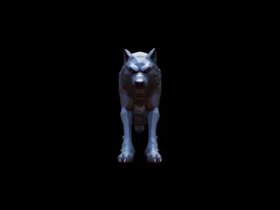  3d Mode Terrifying Werewolf In The Forest 3D model
