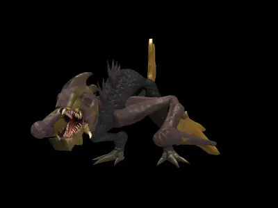 Panzer Dragoon Low-poly 3D model