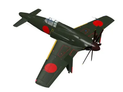Kyusyu J7W1 Shinden 3D model