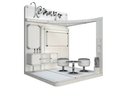 booth design 3D model