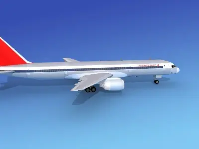 Boeing 757-200 Northwest Orient 3D model