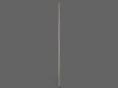 PBR Wushu Stick Wood1 Low-poly 3D model