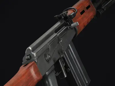 Valmet M78 Low-poly 3D model