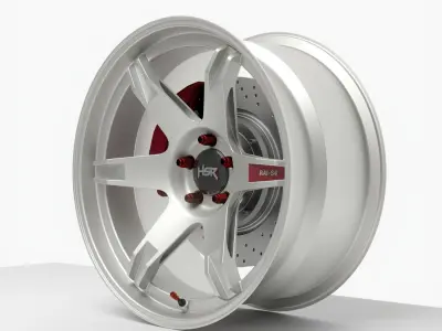 HSR Rai S4 Rims Wheels  3D model