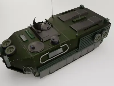  Modern Infantry Fighting Vehicle IFV  Detailed high poli model Low-poly 3D model