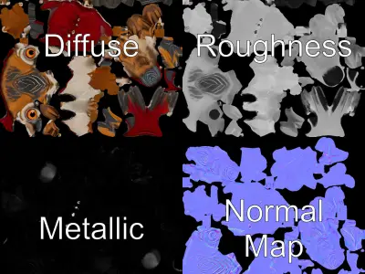 Wise Owl Character Model Rigged and Animated with Textured De... Low-poly 3D model