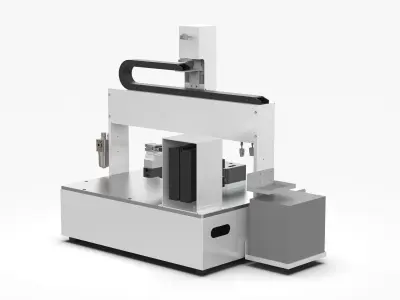 Semi Automatic Vision Glue Dispenser 3D model