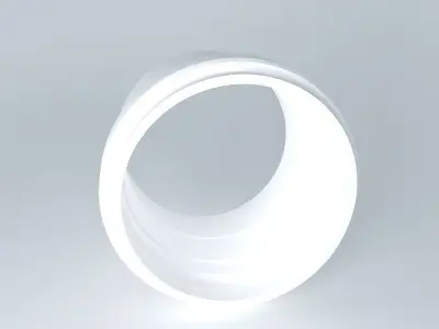 Simple PVC glove 75 mm for Sewage 3D model