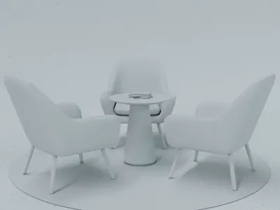 Meeting Chairs FurnitureVol1-A3 3D model