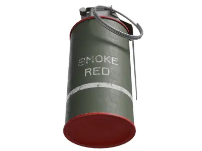Smoke Grenade - Low Poly Game Ready Low-poly 3D model